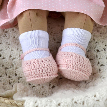 Cardigan + booties for 14-16"/36-40 cm Waldorf Doll