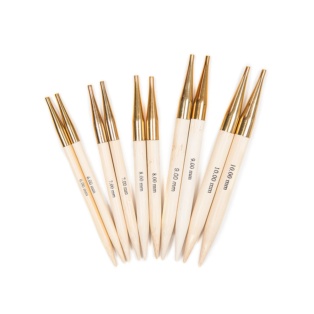KnitPro Bamboo Interchangeable Needle Tips (Chunky Set)