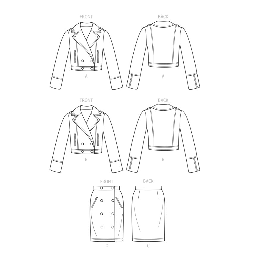 Simplicity Misses' Jackets and Skirt by Mimi G S9638 - Sewing Pattern