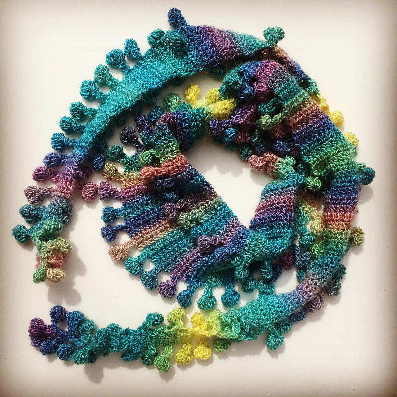 Bobble Pom Pom Scarf