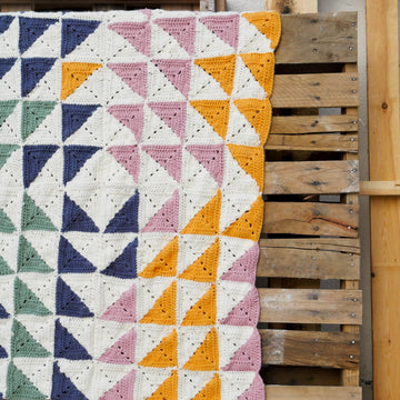 Kaleidoscope Granny Square Baby Blanket