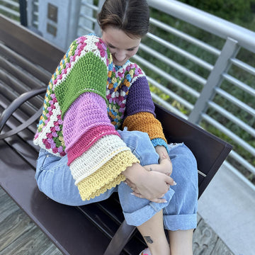 Amelie Granny Square sweater
