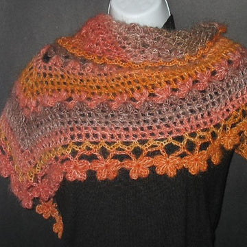 Vibrant Orange Shawl