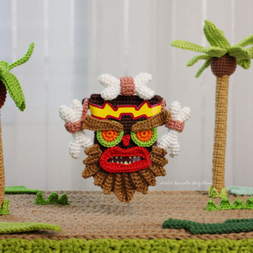 Uka Uka – PDF Amigurumi Crochet Pattern (from Crash Bandicoot)