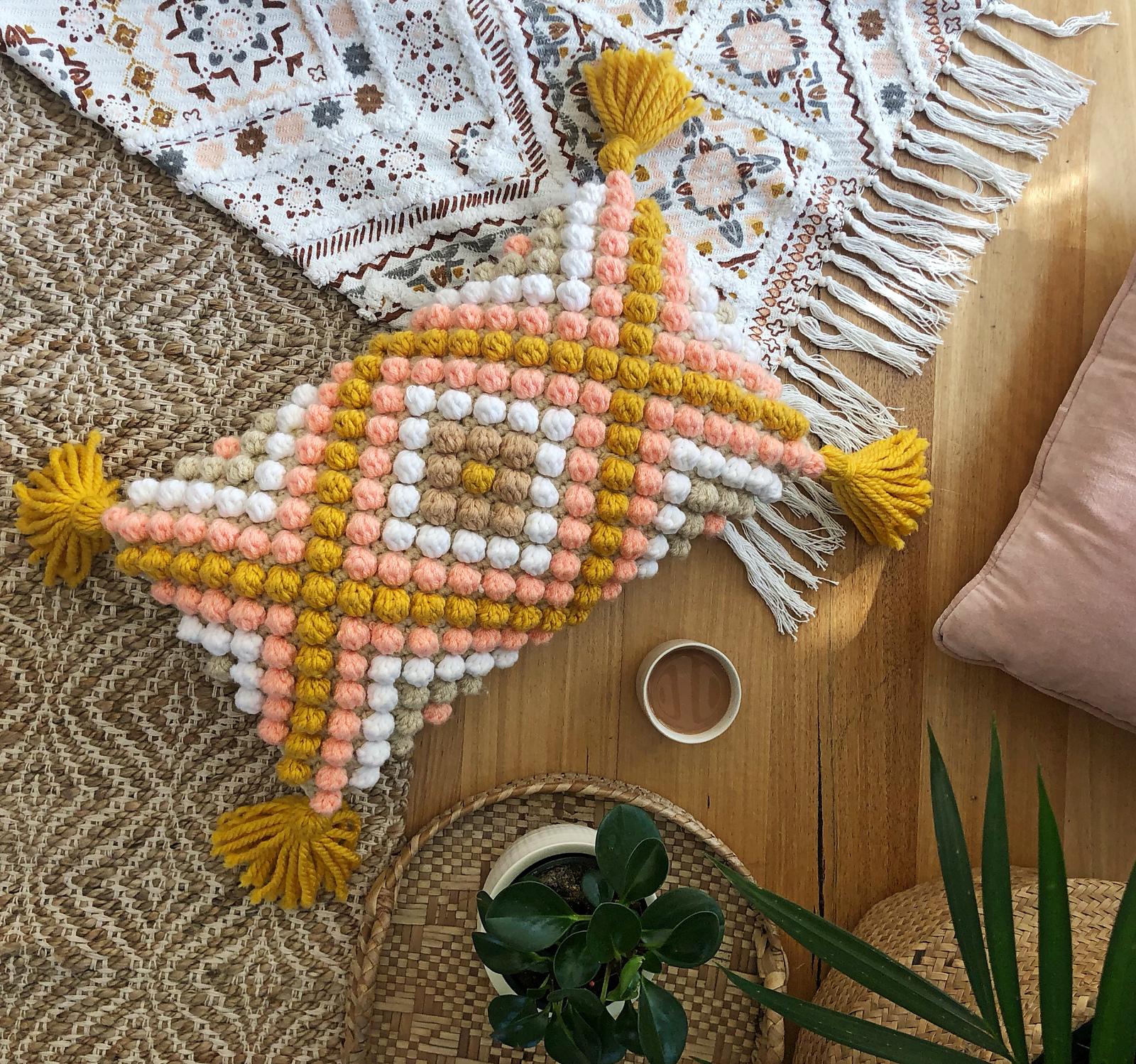 Saffron Diamonds Cushion
