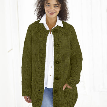 Jacket & Sweater in Timeless Super Chunky in King Cole - 5828 - Leaflet