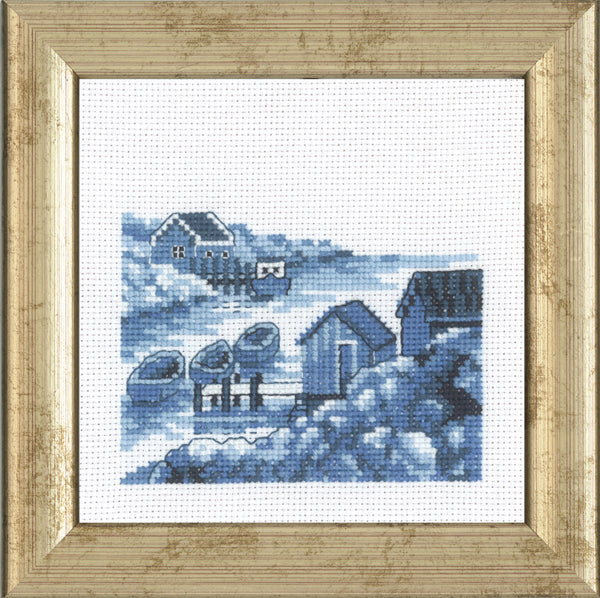 Permin Skerries Cross Stitch Kit - 12x12cm