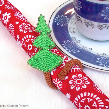 100 Christmas tree napkin ring, table decor