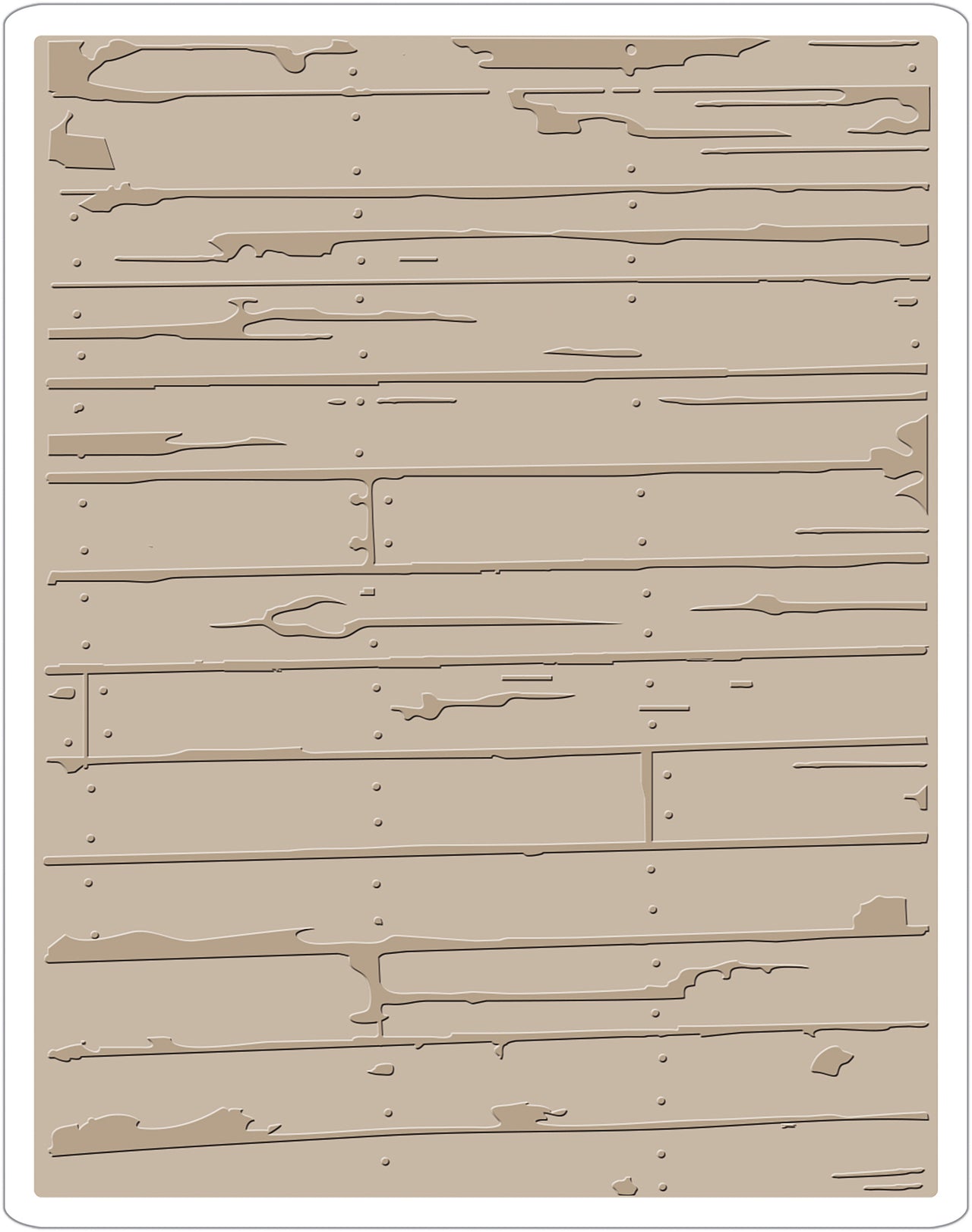 Sizzix Texture Fades Embossing Folder By Tim Holtz - Wood Planks