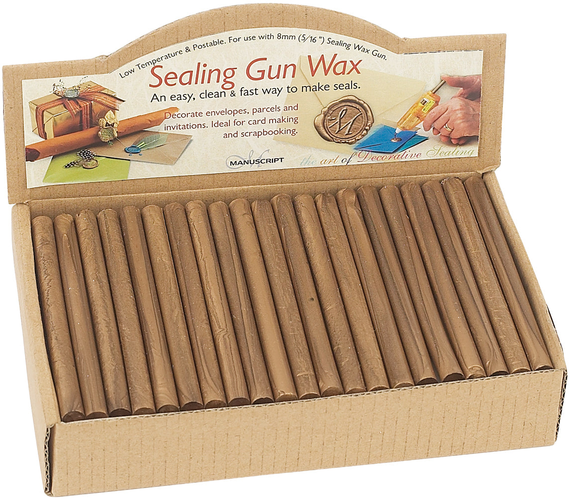 Manuscript Pen Manuscript Sealing Gun Wax Sticks 72/Bx - Gold