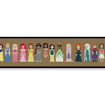 Storybook Princesses Ball Gown - PDF Cross Stitch Pattern