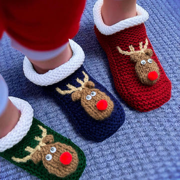 Reindeer Christmas Slippers