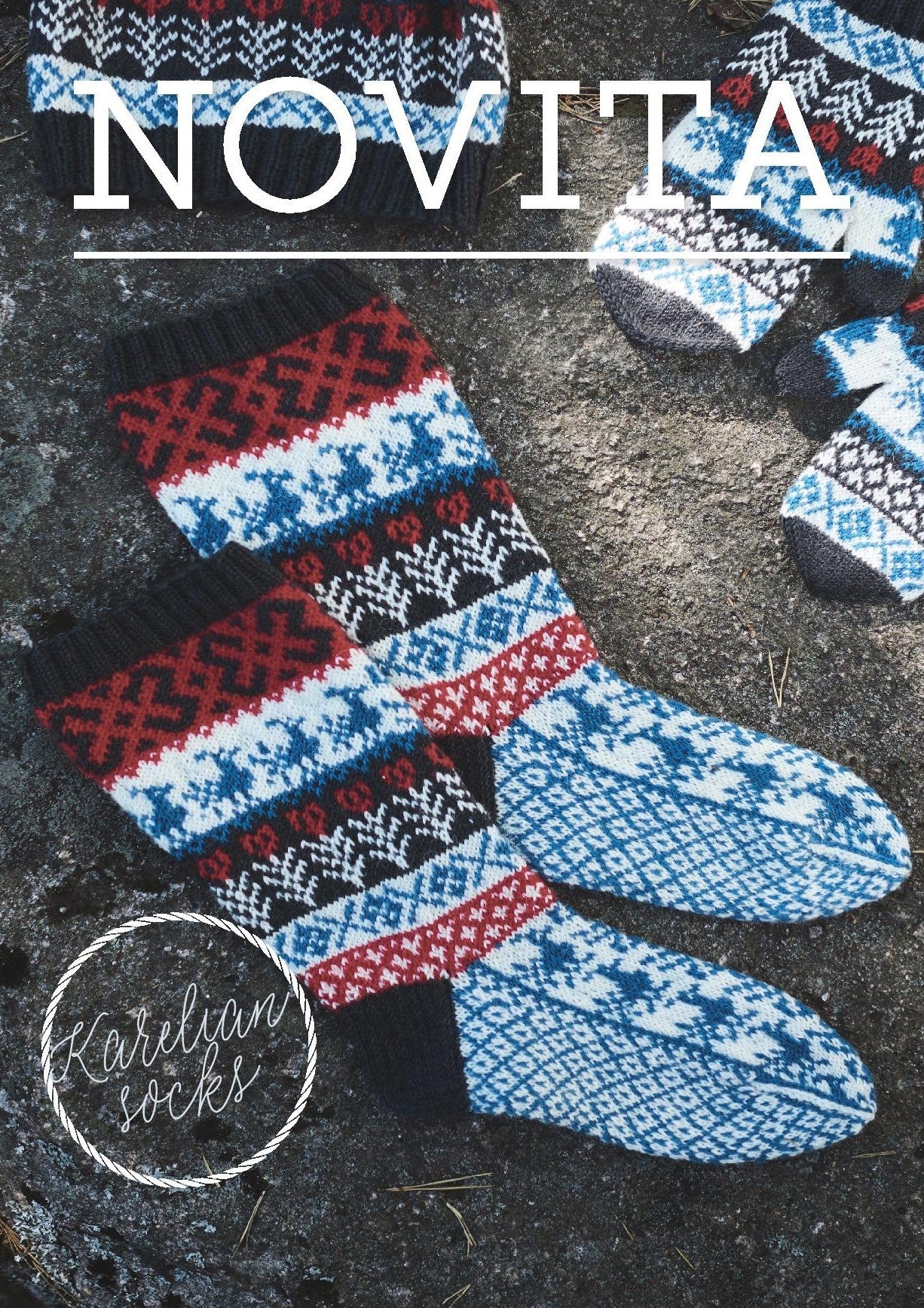 Karelian Socks in Novita Venla - Downloadable PDF