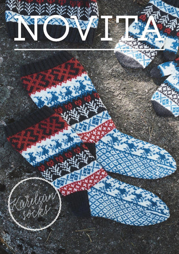 Karelian Socks in Novita Venla - Downloadable PDF