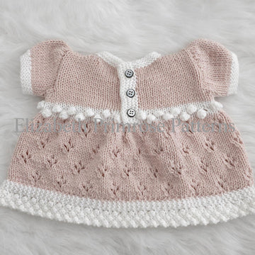 Angel Tulip Lace Set Knitting Pattern | P35 | Dolls Clothes | Elizabeth Primrose Patterns