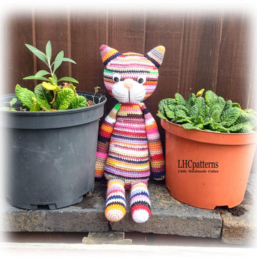 Scrap Yarn Cat Crochet Pattern