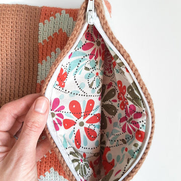 Chevron Fold Over Clutch