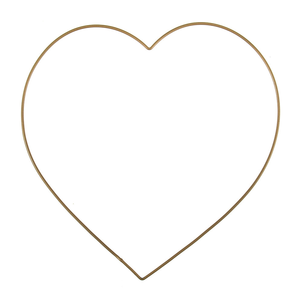 Trimits Metal Heart Gold Craft Hoop - 20cm