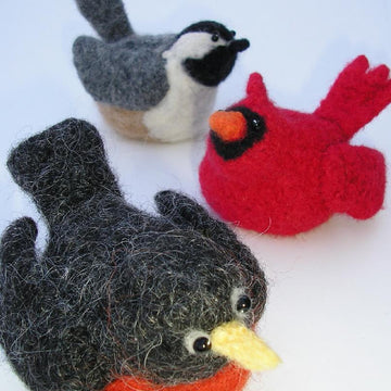Felted Woolly Birds