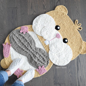 Peanut The Hamster Rug