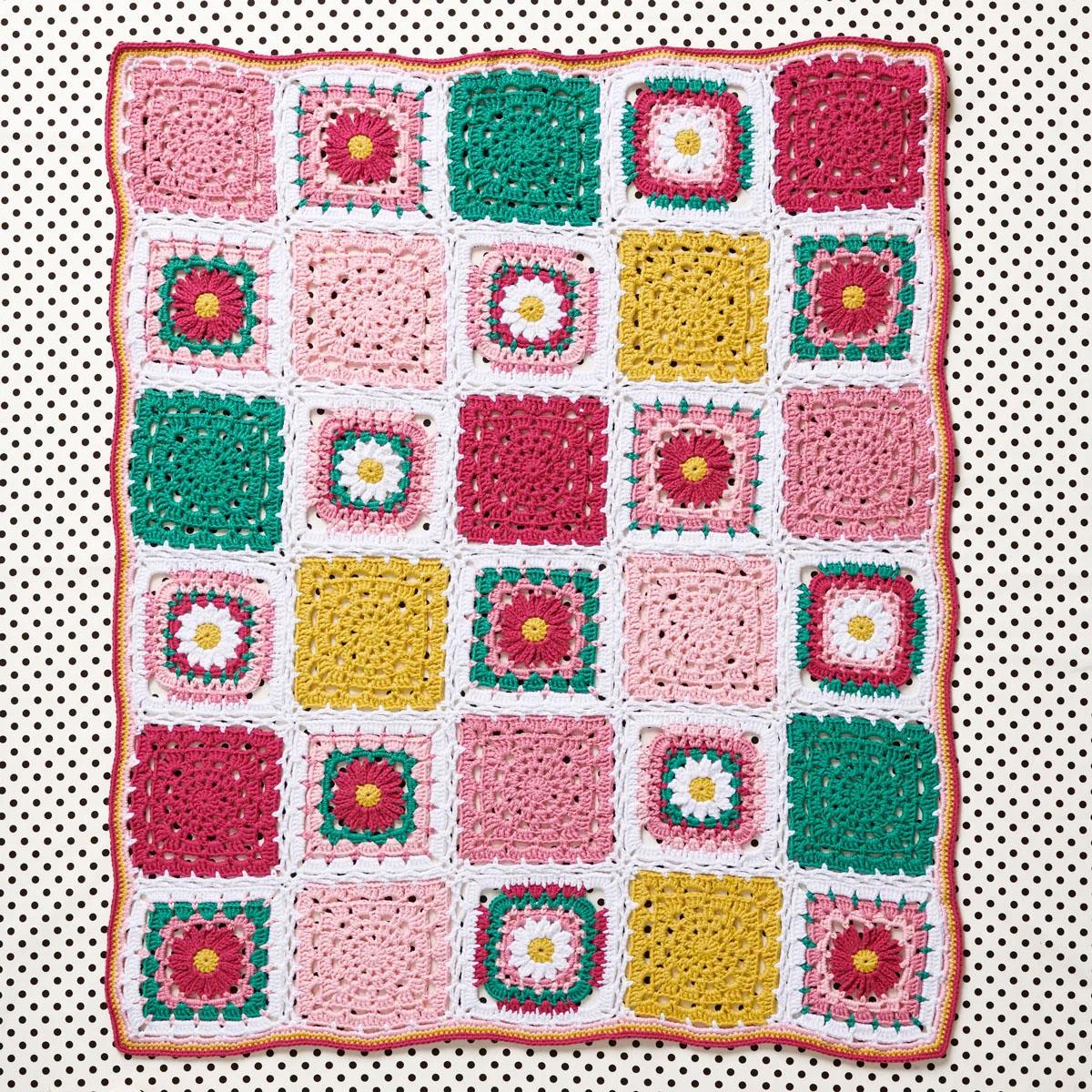 Granny Square Community Blanket Crochet Pattern