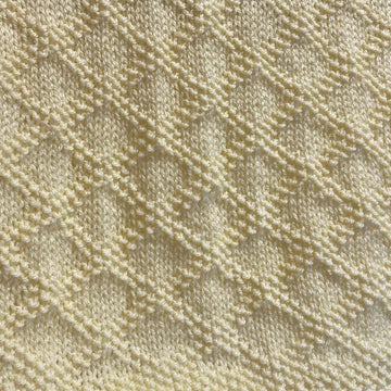 Diamonds Baby Blanket in Aran Yarn