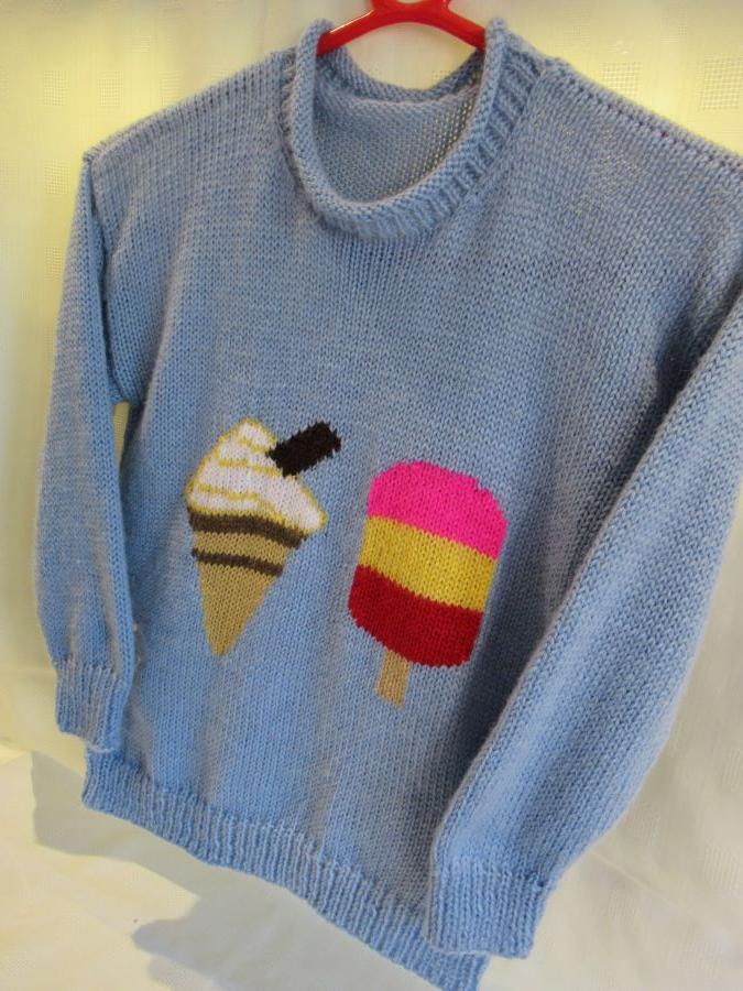 Child's Ice Cream Motif Jumper