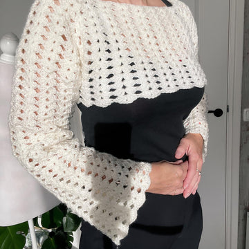 Sleeves Crop Top "Berber"