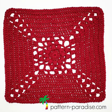 Rose Cross Afghan Square