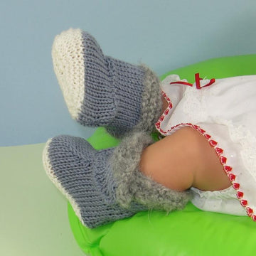 Baby Fur Top DK Booties