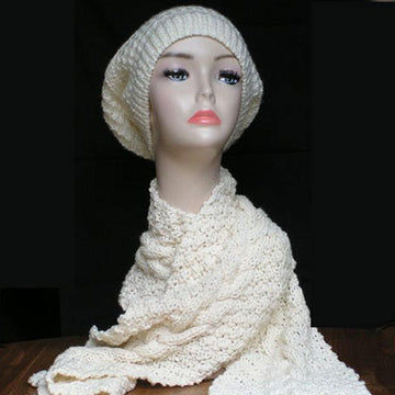 Adult Slouch Beanie Hat & Cosy Scarf