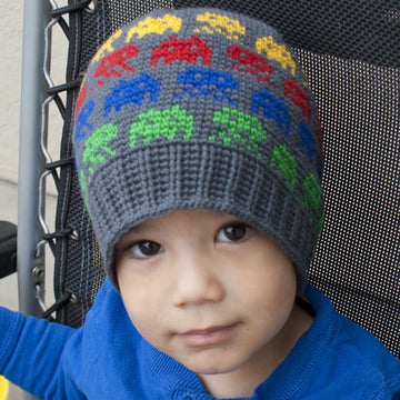 Alien Invasion Crochet Beanie