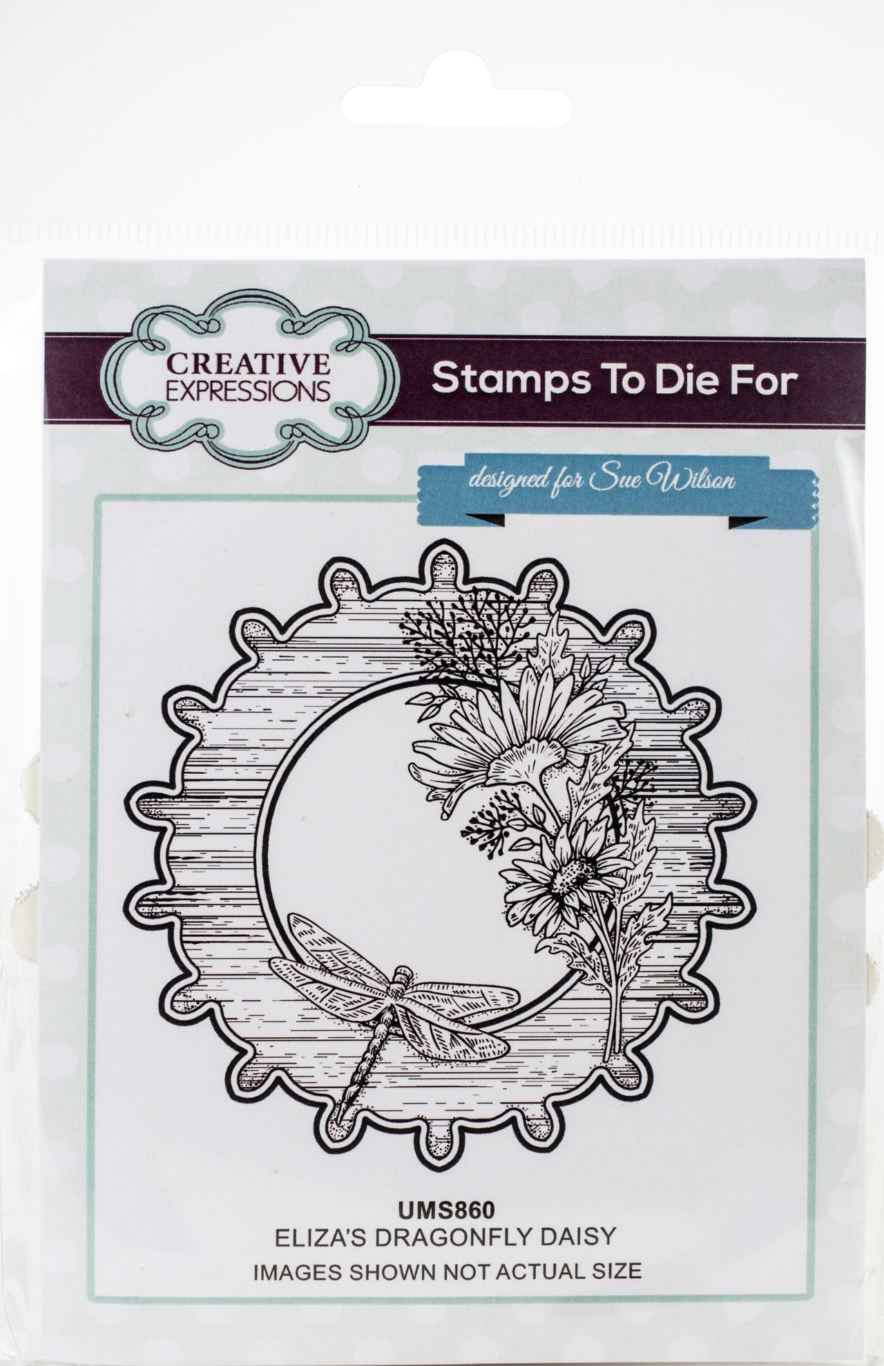 Creative Expressions Stamps To Die For By Sue Wilson - Eliza's Dragonfly Daisy