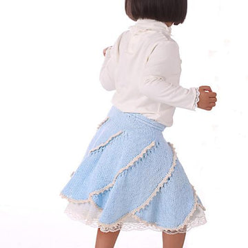 Knit spiral skirt