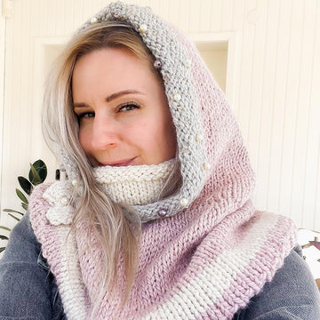 Adele hooded cowl