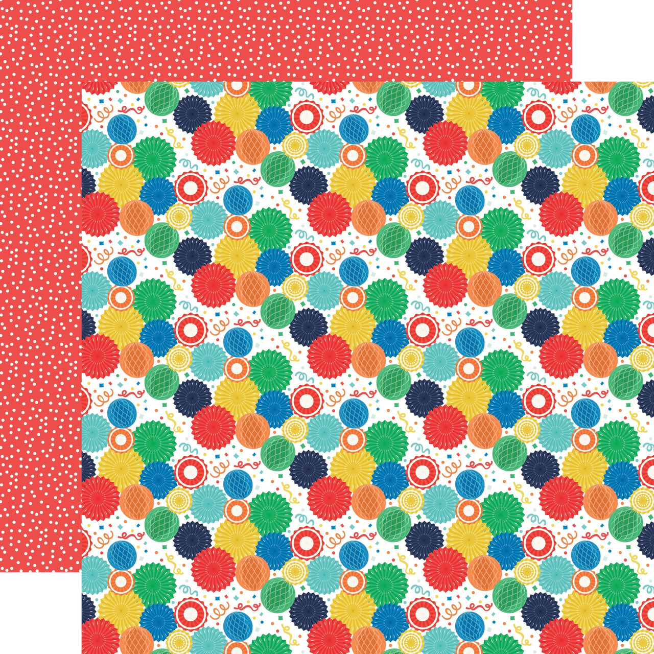 Echo Park Paper It's Your Birthday Boy Double-Sided Cardstock 12"X12" 25/Pkg - Party Fans