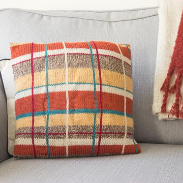 Pheasant tartan cushion