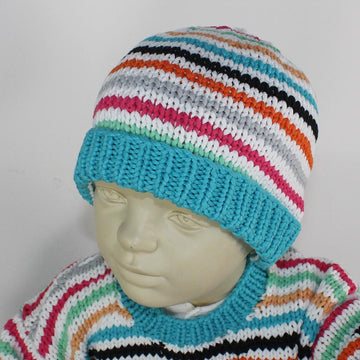 Baby Summer Stripe Sweater and Beanie