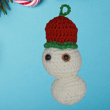 Arctic No Nose Snowman Ornament