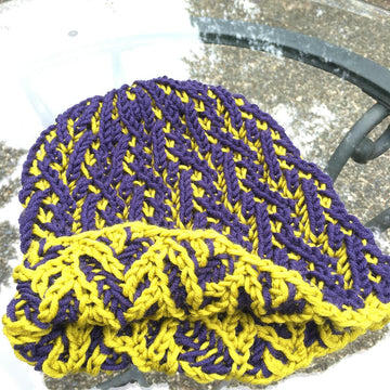 Olives (brioche stitch hat)