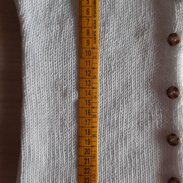 Square neck top with buttons