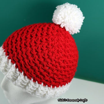 Santa hat with pom-pom