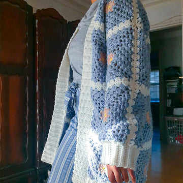 Granny Square Chunky Cardigan