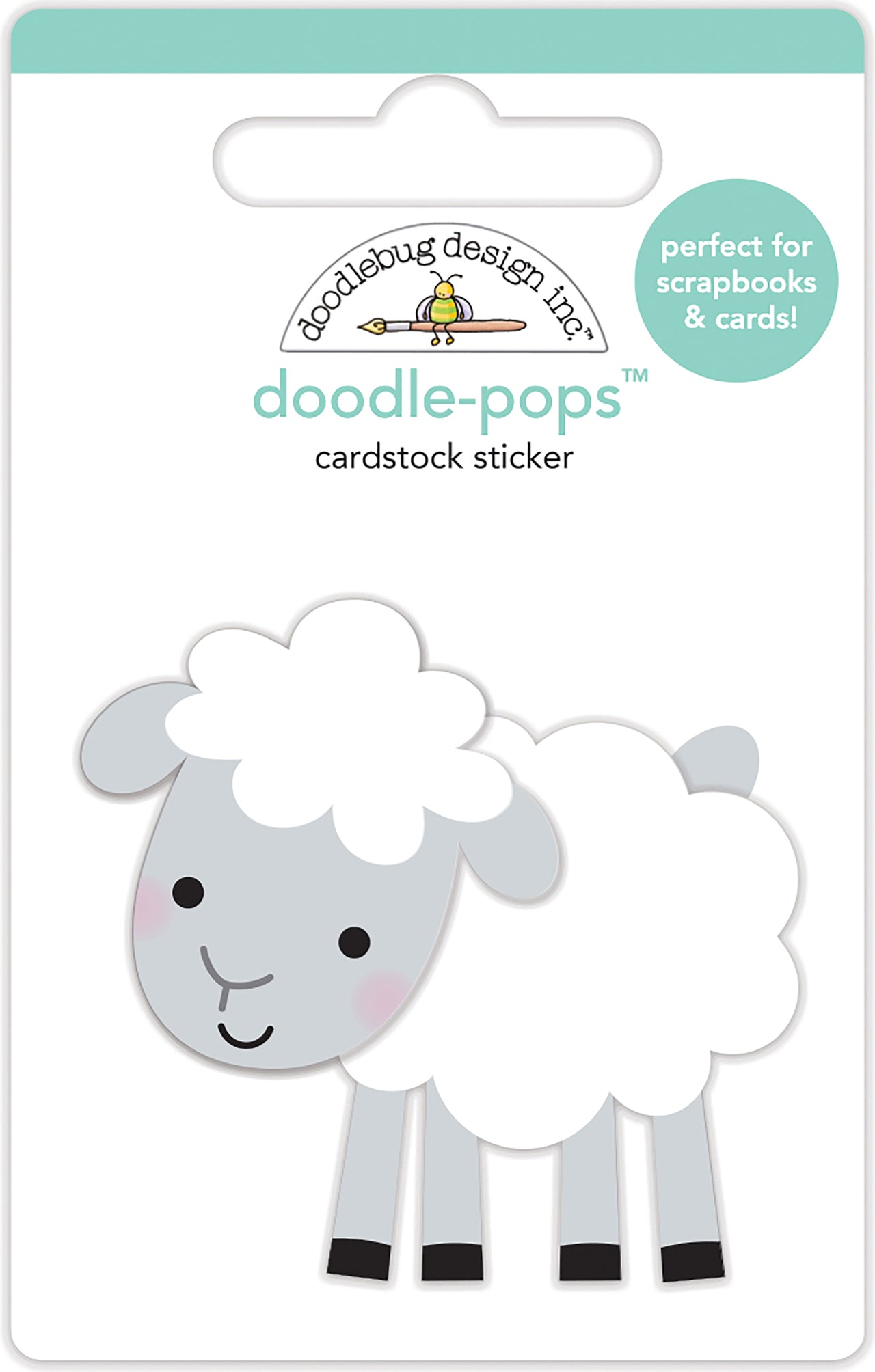 Doodlebug Doodle-Pops 3D Stickers - Little Lamb
