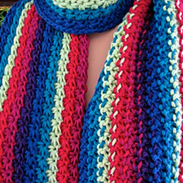 Starpath Scarf, a Star Stitch How-to