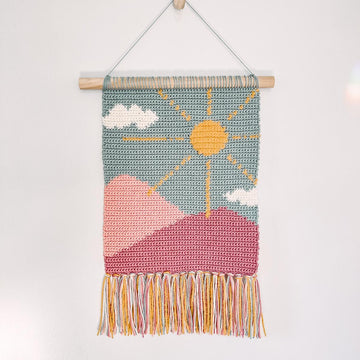 Sunny Mountains Wall Hanging