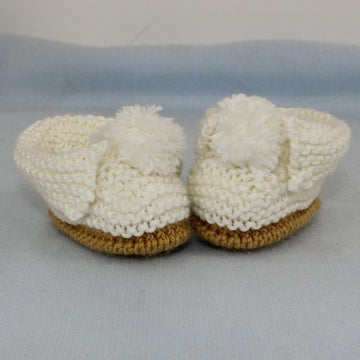 Baby Simple Bobble Slippers