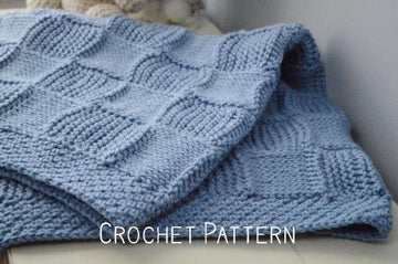 Tunisian Baby Squares Blanket