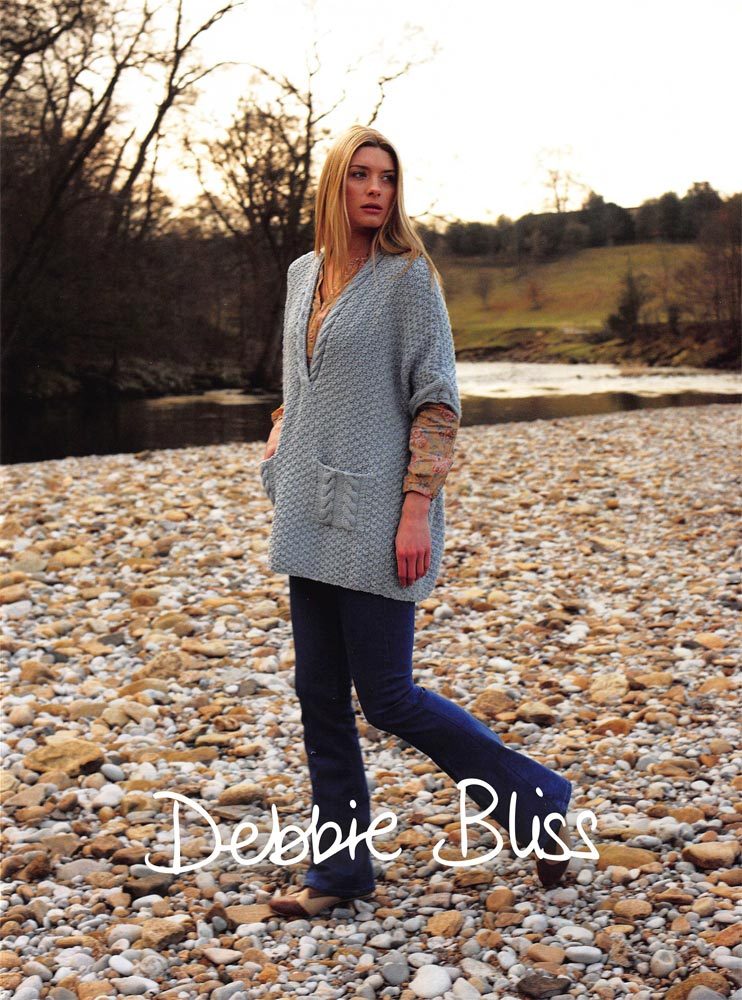 Tunic with Cable Detail in Debbie Bliss Rialto Chunky - Downloadable PDF