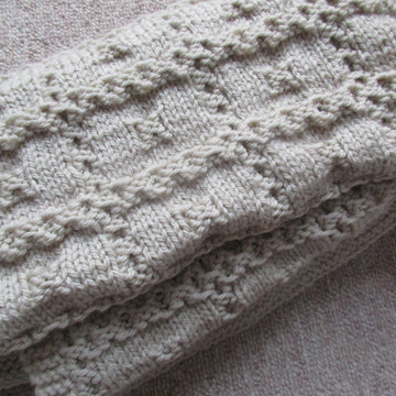 Textured Squares Cot Blanket